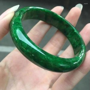 Brazalete de Jade Real para mujer, joyería fina, piedra de Jades certificada Natural genuina, Esmeralda, jadeíta, pulseras hechas a mano, accesorios