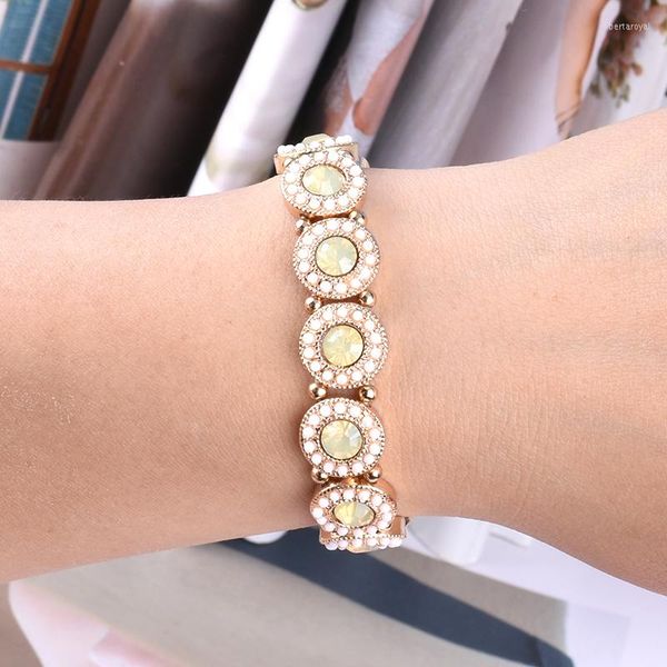 Bracelet de mode Opal Opal Brangle pour femmes Géométriques Géométriques Chaîne de luxe de haute qualité Girls Bijoux initiaux