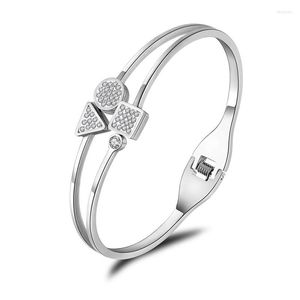 Bracelet Chiffres Romains Géométrie En Acier Inoxydable Strass Manchette Bracelets Bracelets Amoureux Bijoux Saint Valentin Cadeau B18058