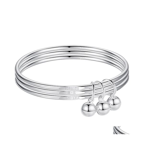 Bracelet S925 Sterling Sier Bracelet Style Chinois 3 Couches Bracelets Mode Femmes Bijoux En Gros Drop Delivery Bracelets Otvsp