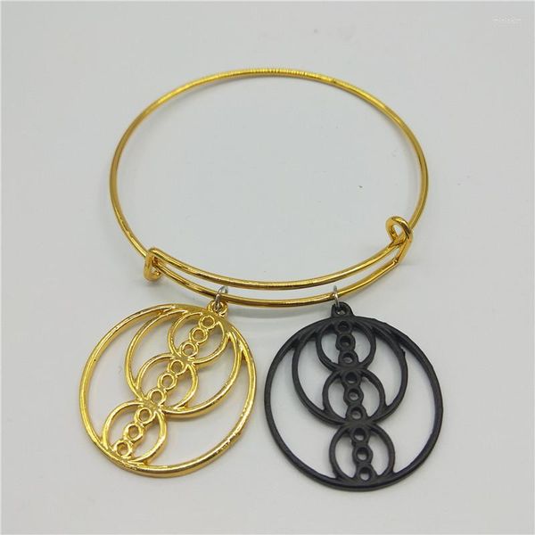Bangle Sacred Bracelet Fibonacci Golden Ratio Pour Femme Géométrie Pendentif Bracelets