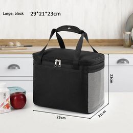 Bangle Sanne 6l/14l Draagbare Koeltas 600d Waterdichte Thermische Lunchtas Verdikte Draagbare Bento Tas voor Voedsel Geïsoleerde Ijsbox