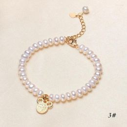 Vendeur bracelet du bracelet de perles d'eau douce pour femmes bijoux simples faits à la main