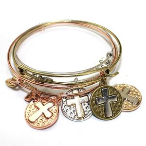 Bangle Selling Starfish Cross Draad Armband Voor Vrouwen Mode Leuke Sieraden Cadeau Moeder Meisje Zus Diy Groothandel Rose Drop Levering Dhv6N