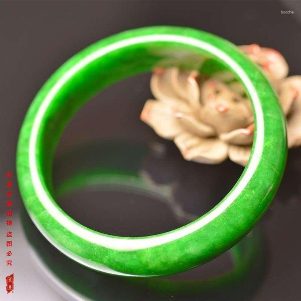 Bracelet envoyer certificat Grade A birmanie émeraude Jade femmes bijoux fins vert jadéite Myanmar certifié Jades pierre bracelets cadeaux
