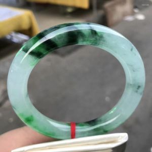 Bangle Send Certificate Grade A Jadeite Myanmar Jades Round Women Healing Jewelry Real Birma Certified Jade Bangles