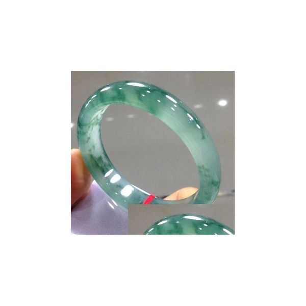 Bracelet Envoyer un certificat de glace jade femmes fine bijoux cadeaux v￩ritables birmans naturels jadeite r￩el jades bracelets amet bracelets drop deli dhlr3