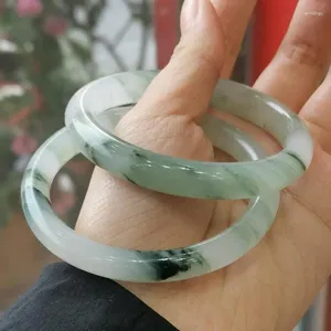 Bangle Sturen Certificaat Natuurlijke Jadeïet Drijvende Jade Armband Vrouwen Fijne Sieraden Echte Grade A Birma Jades Stenen Armbanden