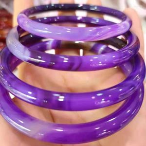 Bangle Verzenden Certificaat Natural Jades Bangles Dames Fijne sieraden Accessoires Purple Agate Jadeite Armbanden Vriendin Mom Gifts