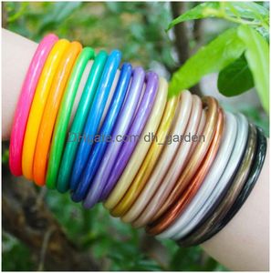 Brazalete brillante de colores brillantes lentejuelas budistas pulsera fina bharm chicas sile plástico brillo gelatina de la suerte buddha regal de regalos puro copp otzcv