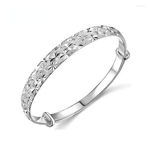 Bangle Simple 925 Sterling Silver Fashion All-Star Ladies Bracelet Sieraden Niet-opvallende Groothandel verjaardagscadeaus