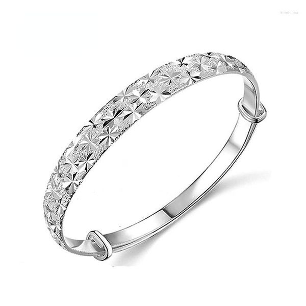 Bracelet Simple 925 Sterling Silver Fashion All-star Ladies Bracelet Bijoux Non-fading Wholesale Cadeaux d'anniversaire