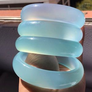 Bangle Sky Blue Jade Bangles Vrouwen Healing Edelsteen Fijne Sieraden Echte Myanmar Jadeïet Met Certificaat Birma Jades Armbanden