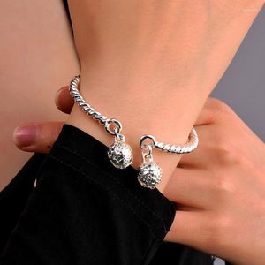 Bracelet Petite Cloche Bracelets Bracelet Faire Un Pas Faire Son Bracelets Vintage Twist Argent Plaqué Pour Les Femmes 11Z6C4