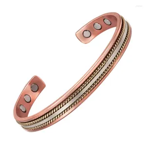 Bangle SNQP Koperen Armbanden Voor Vrouwen 99.9% Pure Vintage Magnetische Met Energie Magneten Verstelbare Manchet Sieraden Gift