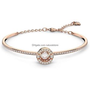 Bracelet Sparking Dance Collection de bijoux en cristal ton or finition rose livraison directe bijoux bracelets Dhedp