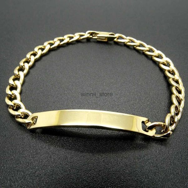 Brazalete de acero inoxidable de brazalete 18k dorado chapado en el brazalete de ID de 6 mm 8 