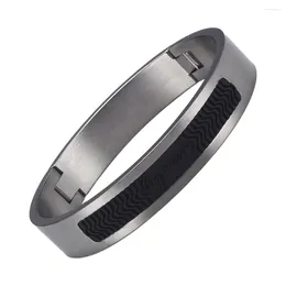 Brazalete de acero inoxidable para mujeres y hombres, articulación magnética para artritis con imanes de 3500 Gauss, regalo de joyería