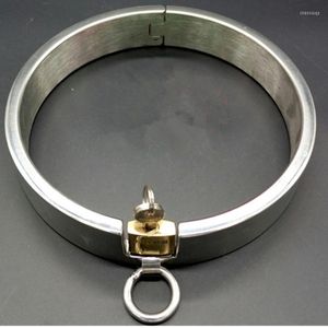 Brazalete Collar de acero inoxidable Metal Hombres Mujeres Pulseras Unisex Gargantillas bloqueables Collar de bloqueo Collares Joyería del cuerpo