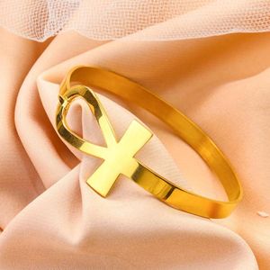 Bracelet acier inoxydable egypte Ankh ouvrable énergie dieu symbole vie éternelle Bracelet égyptien T croix poignet femme bijoux cadeau