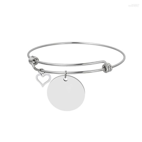 Bracelet en acier inoxydable extensible fil femmes fille lune mignon Animal breloques amitié Bracelets bijoux ami cadeau