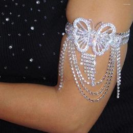Bracelet Stonefans mariée papillon bras gland réglable main bijoux mode dame coloré cristal bracelet de cheville