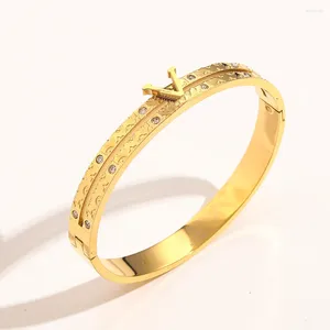 Bangle Style Armbanden Vrouwen Designer Sieraden Vergulde Sier Roestvrij Staal Piekerige Bruiloft Perfecte Liefde Gift Armbanden