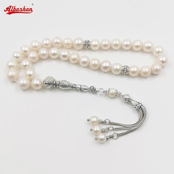 Bracelet Tasbih Natural Pearl Vente chaude style perle d'eau douce misbaha chapelet perle bracelet femmes amour cadeau bijoux islamiques cadeau de l'Aïd