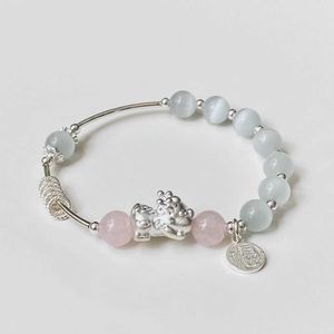 Bracelet Bracelet pour les perles de pierre d'oeil d'opale de tempérament Bangle pour femmes