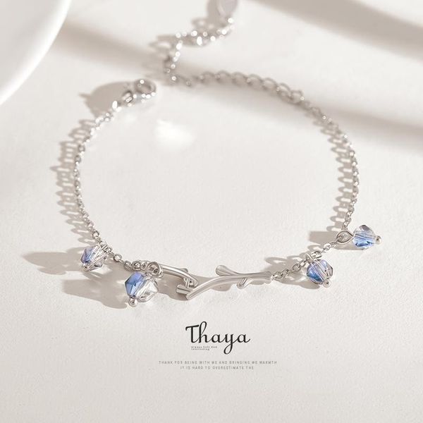 Bangle Thaya Twilight Forest Bracelet Symphony Crystal S925 Silver Fashion Charm Bracelets For Women Original Design Jewelry cadeau