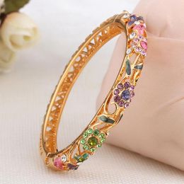 Bracelet Le bracelet cloisonné de Pékin 2023 Petite fleur cassée du fabricant d'accessoires en cristal