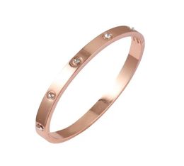 Bangle The Beautiful Couple Armband Zirkonia Goud Met Roestvrij Staal Dames Sieraden Gift Card Gesp Brac6161920