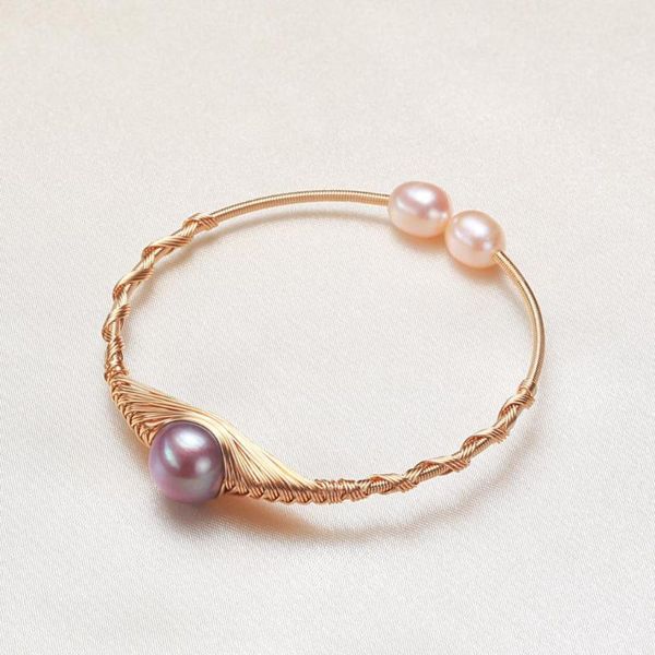 Brazalete El fabricante proporciona directamente agua dulce Edison Pearl Winding Bracelet DIY Girls' Jewelry Wholesale