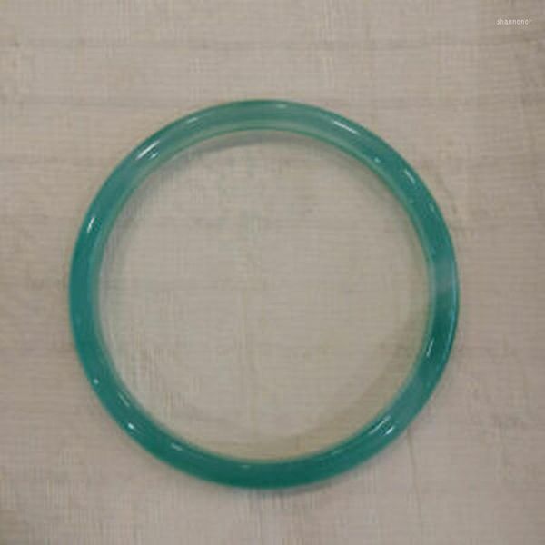 Bracelet Mince Petite Taille 54-55MM Bracelet Jade Vert Glacé Translucide