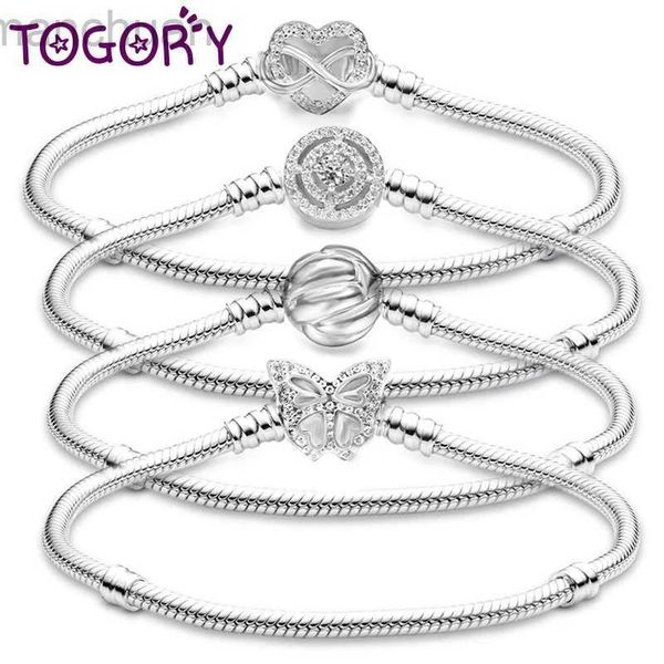 Bracelet TOGORY brillant coeur éternel chaîne ajustement Original bricolage perles bracelet à breloques bracelets pour femmes fabrication de bijoux cadeau livraison directe ldd240312