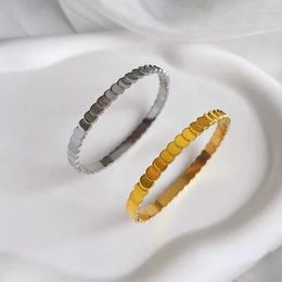 Bangle Trend roestvrij staal harde armband luxe visschalen pailletten ontwerp dames vriendin geschenk esthetiek sieraden