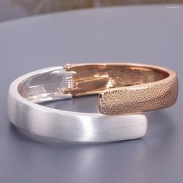 Bracelet à la mode charme métal géométrique manchette Bracelets Bracelets pour femmes déclaration alliage ouverture rugueux mode fête bijoux cadeau