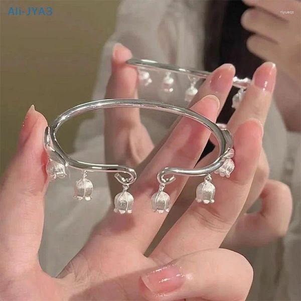 Bracelet tendance Style chinois muguet fleur Bracelet ouverture réglable pour femmes filles mode bijoux cadeaux