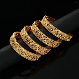 Bangle Trendy Te Openen Hart Goud Kleur Liefde Armbanden Voor Vrouwen Bruid Bruiloft Armband Ethiopische Frankrijk Afrikaanse Dubai Sieraden