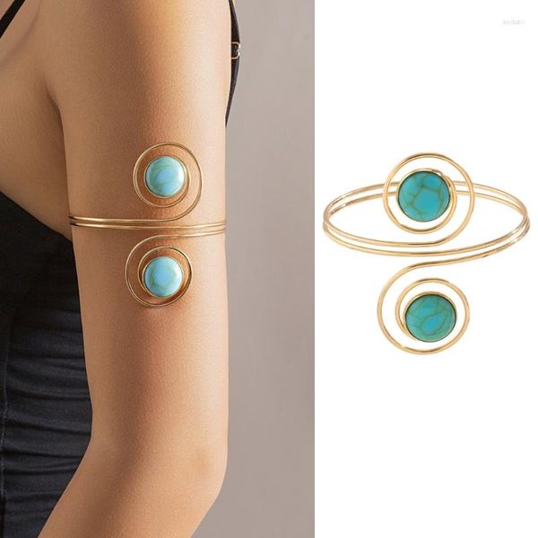 Bracelet Turquoises Brassard Pour Femmes Brassard Bracelet Filles Simple Flexible Bijoux D'été