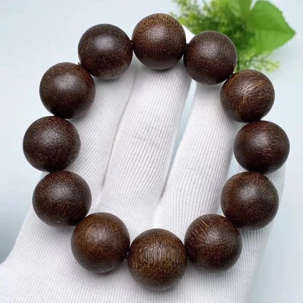 Brazalete UMQ Pure natural Vietnam Nha Trang Fuson Arcilla roja Agarwood Buddha Beads Pulsera Charm Pareja Joyería de alta calidad Regalos 231023