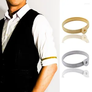 Bracelet unisexe élastique brassard chemise porte-manches femmes hommes extensible bras poignets bandes