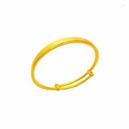 Brazalete Vietnam Pulsera de oro duro Color de larga duración 24k Joyería chapada en oro Pura imitación de lujo