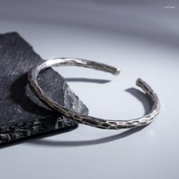 Armband Vintage Zilver Kleur Hamer Patroon Voor Mannen Vrouwen Metalen Partij Sieraden Accessoires Geschenken