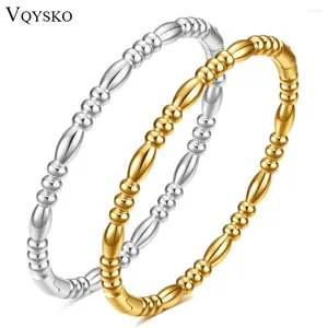 Bangle VQYSKO Water Drop Steel Ballet Bracelet Bamboo Dames sieraden paar cadeau voor haar