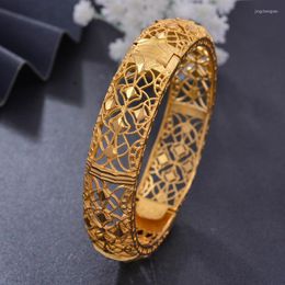 Bangle Wando 1 stcs/lot Bruid Ethiopische sieraden Dubai Gold kleur arm
