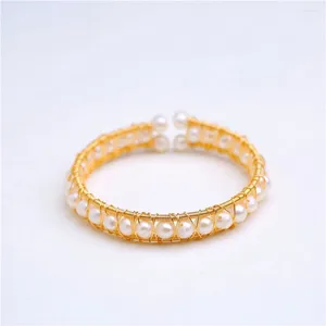 Bracelet de perle d'eau douce blanc bracelet