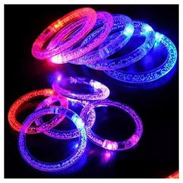 Bangle groothandel licht op speelgoed LED knipperende knipperende armband handring armbanden voor feestdecoratie schip druppel levering sieraden dhlj6