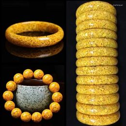 Bangle groothandel realgar cinnabar armband gele kristal zand keizer het geboortejaar paar cadeau live goederen