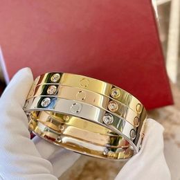 Браслет с коробкой, браслет с бриллиантами, роскошные дизайнерские браслеты для женщин и мужчин, браслеты для влюбленных, поставка ювелирных изделий WA7B